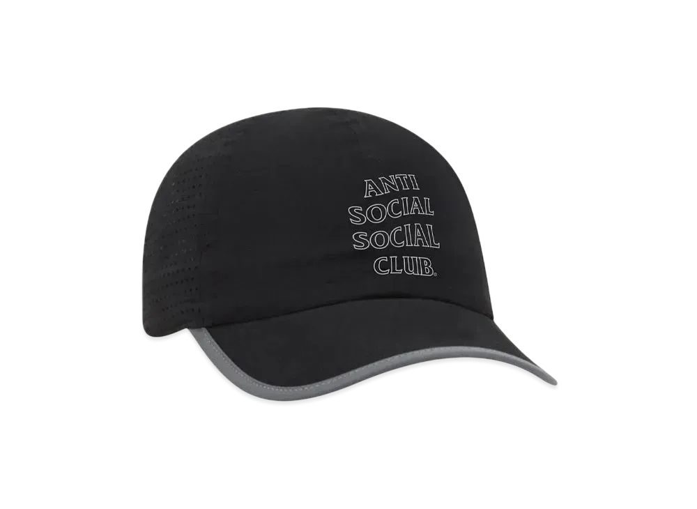 ANTI SOCIAL SOCIAL CLUB Reflective Running Hat "Black"