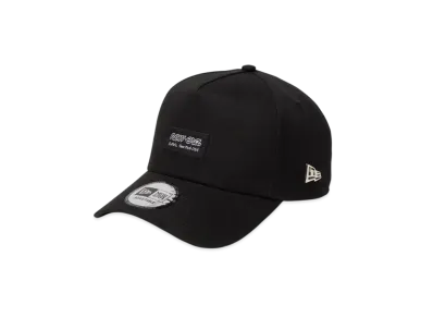 NEW ERA 9Forty A-Frame Metal Flag Black Woven Patch "Black/Silver"