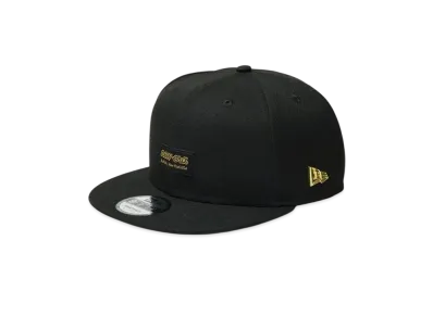 NEW ERA 9Fifty Metal Flag Woven Patch "Black/Gold"