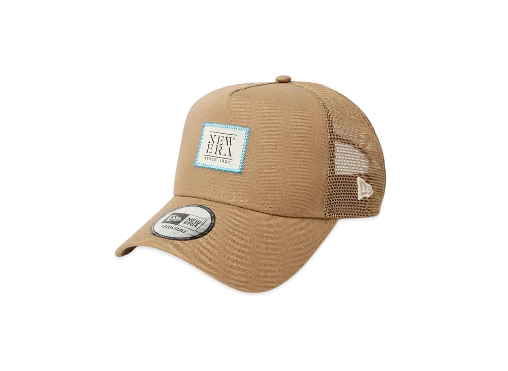 NEW ERA 9Forty A-Frame Tracker Woven Patch "Khaki"