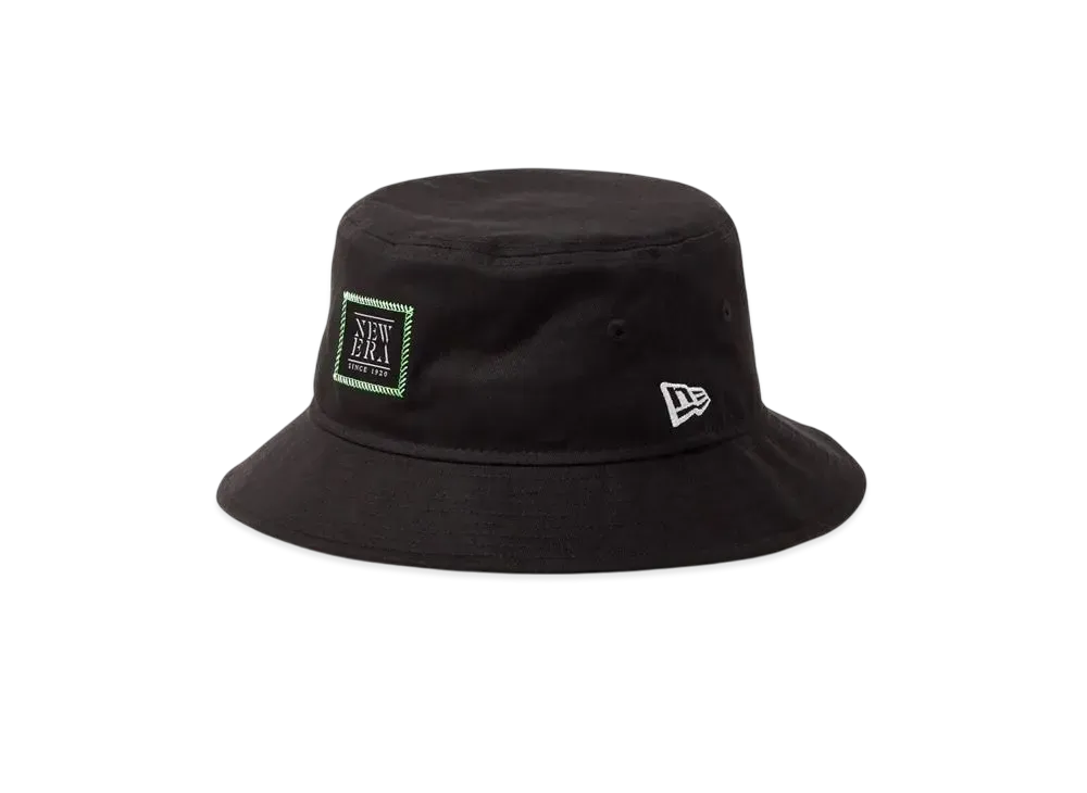 NEW ERA Bucket 01 Woven Patch "Black"