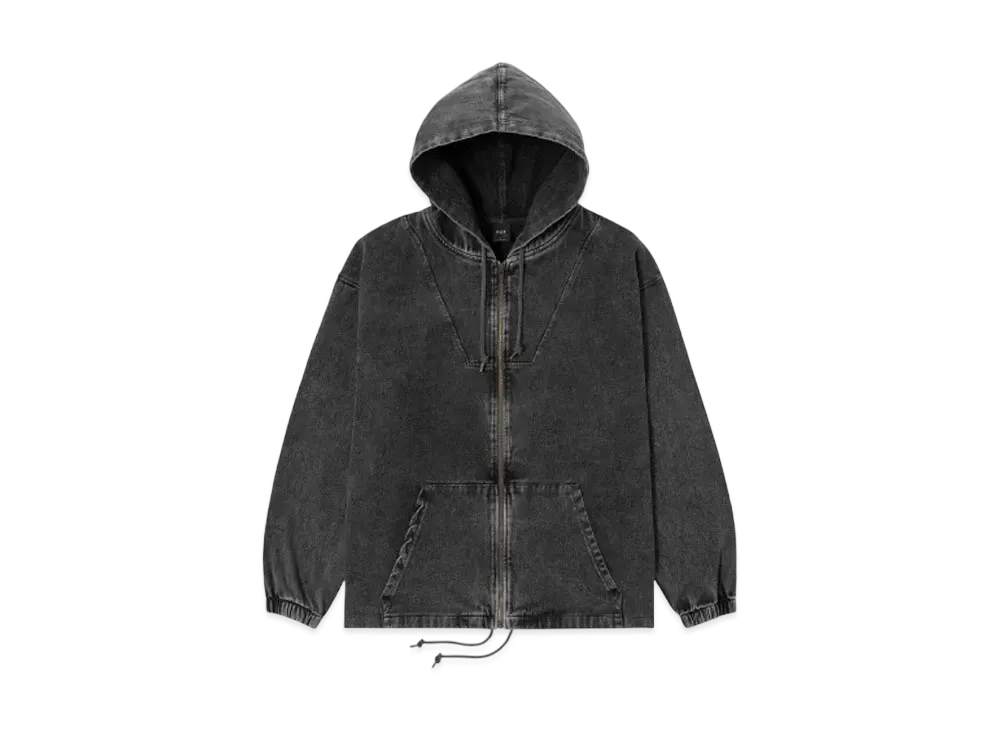 HUF Arch Logo Zip Hoodie "Black"