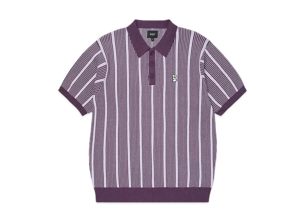 HUF Trace Stripe Knit Top "Dust Purple"