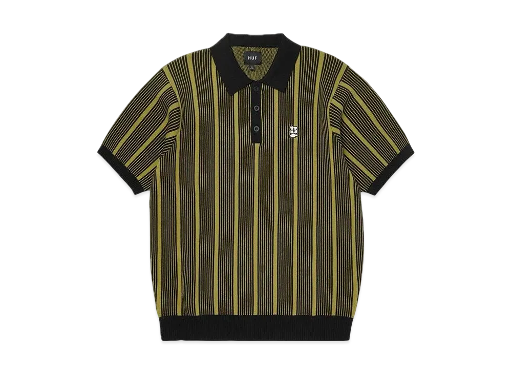 HUF Trace Stripe Knit Top "Moss"