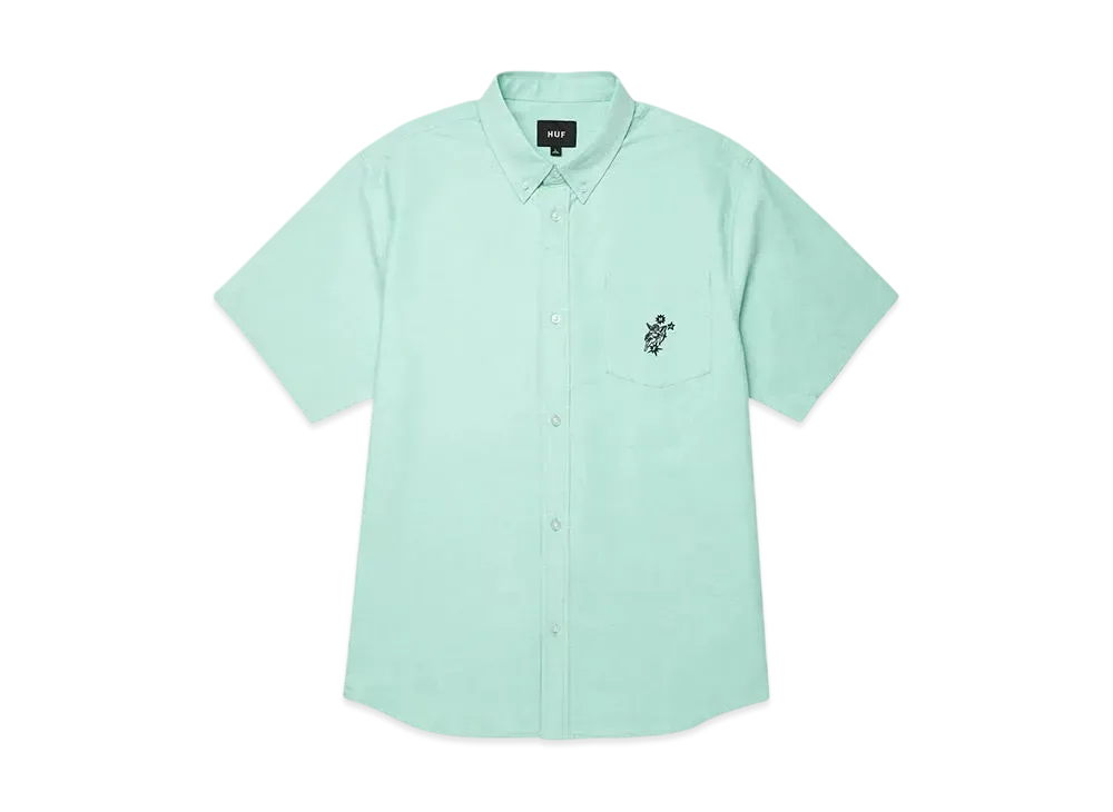HUF Icarus Oxford Shirt "Diffused Jade"