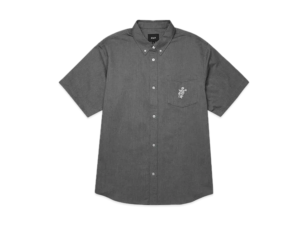 HUF Icarus Oxford Shirt "Washed Black"