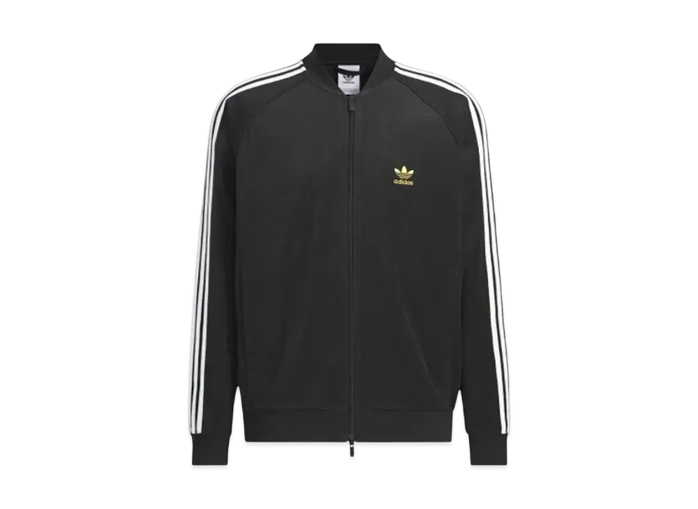 adidas SST Terry Track Top (Jersey) "Black/Gold Metallic"