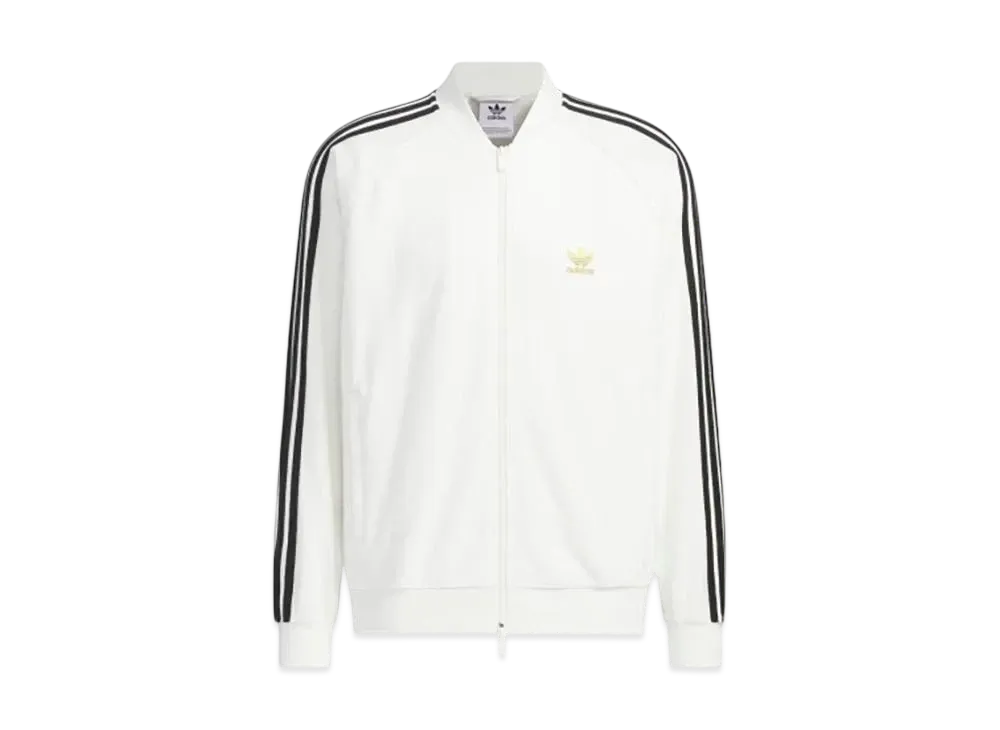 adidas SST Terry Track Top (Jersey) "Cloud White/Gold Metallic"