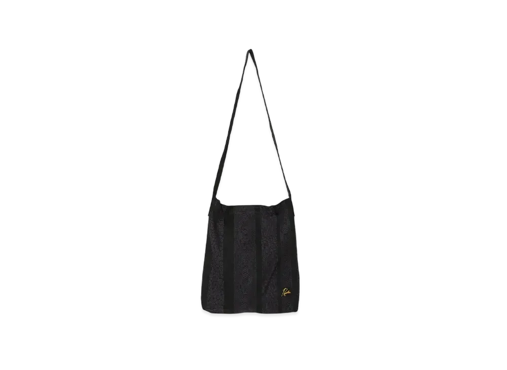 NEEDLES Book Bag - 10oz Denim/Python Jacquard "Black"