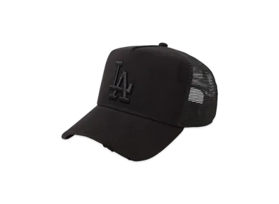 NEW ERA 9Forty A-Frame Tracker Damaged Series Los Angeles Dodgers "Black"