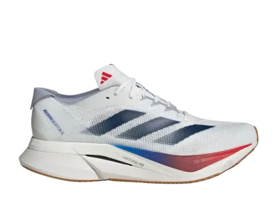 adidas Adizero Boston 12 "Core White/Dark Blue/Pure Ruby"