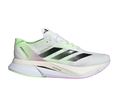 adidas Adizero Boston 12 "Cloud White/Core Black/Green Spark"