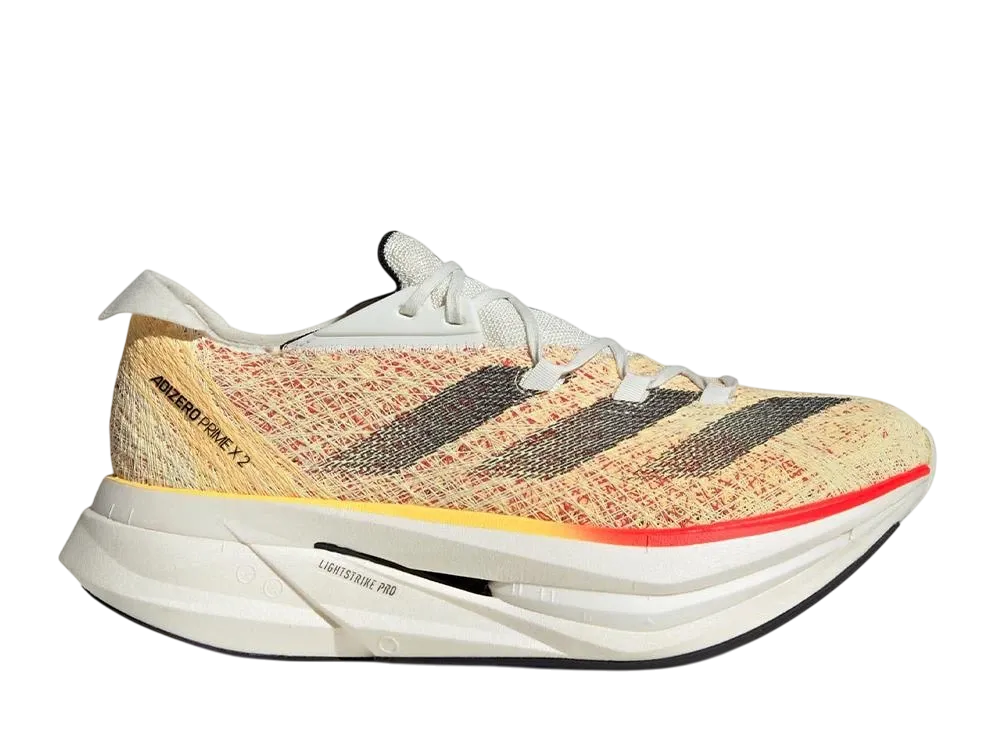 adidas Adizero Prime X 2.0 Strung Running "Ivory/Core Black/Spark"