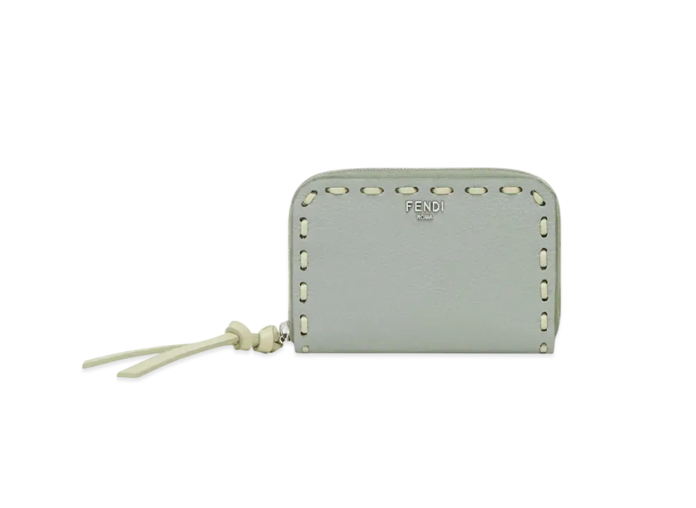 FENDI Women's Zip Around Peekaboo Mini "Green"