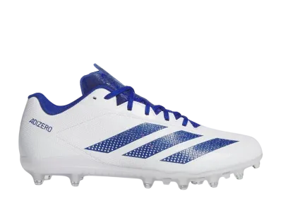 adidas Adizero Electric 2 Football Cleats "Cloud White/Royal Blue"