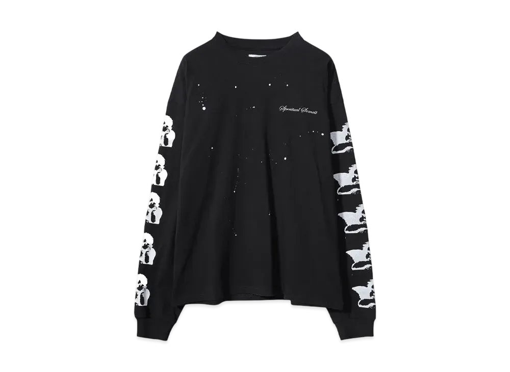 SOMEIT ANGEL VINTAGE LS TEE "BLACK"