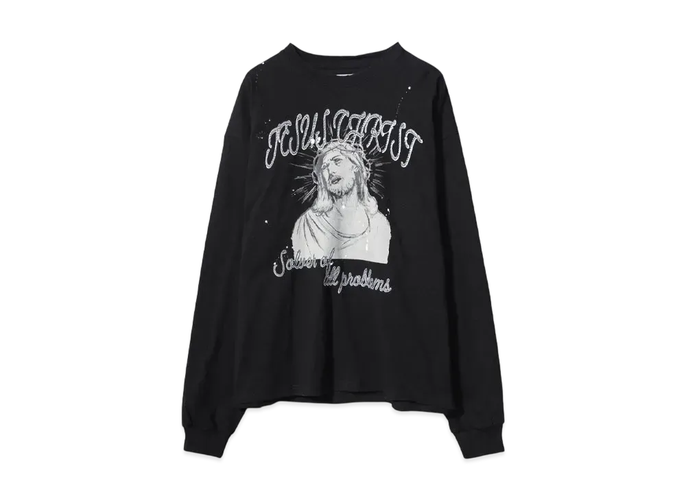 SOMEIT S.S.J.X VINTAGE LS TEE "BLACK"