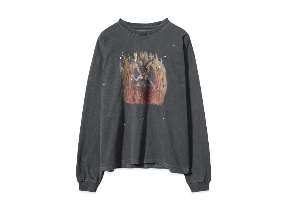 SOMEIT JUDGMENT VINTAGE LS TEE "STONE GREY"