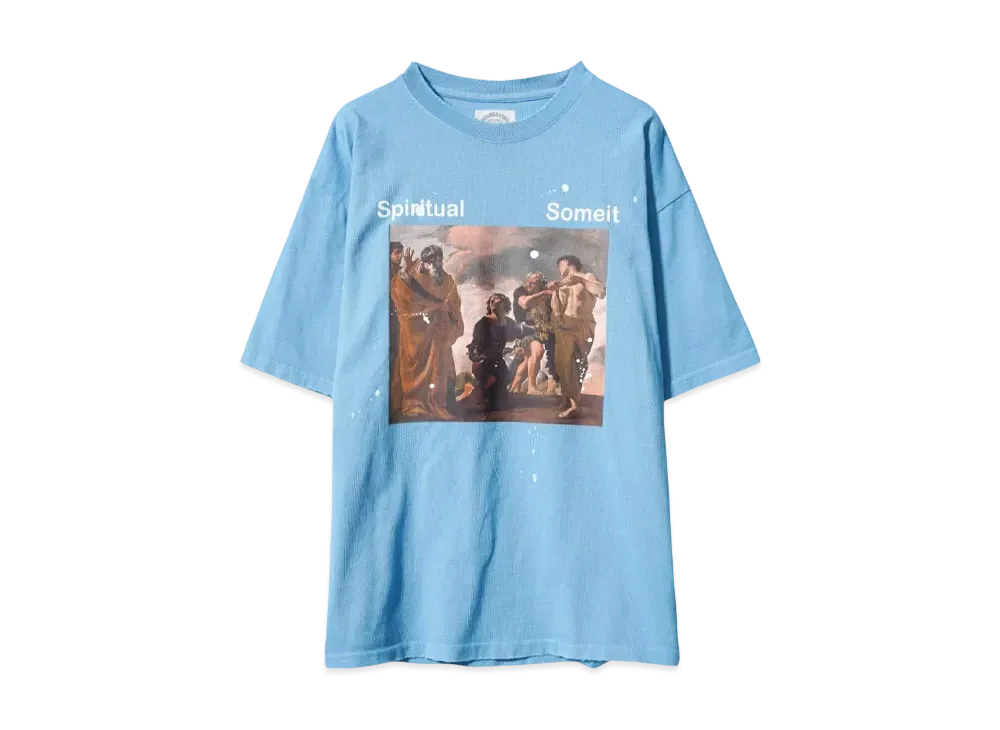 SOMEIT S.S.S VINTAGE TEE "SKY BLUE"