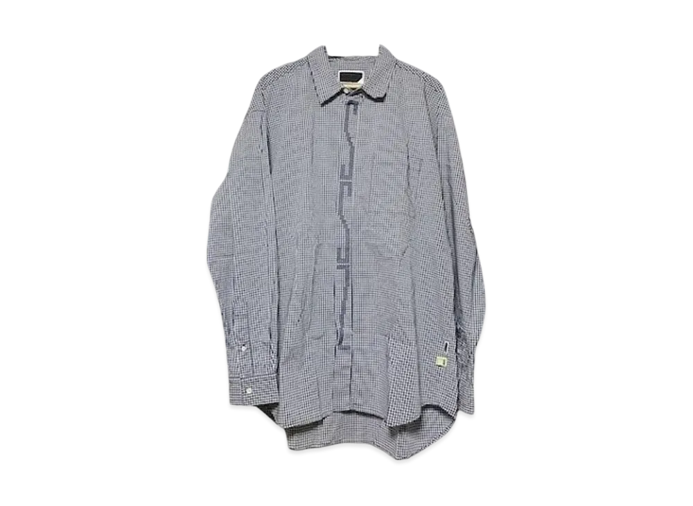 SSZ x PHINGERIN Stitch Text Shirt "Navy"