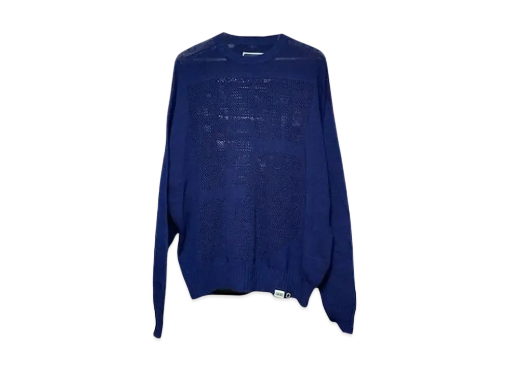 SSZ x PHINGERIN Window Web Sweater "Navy"
