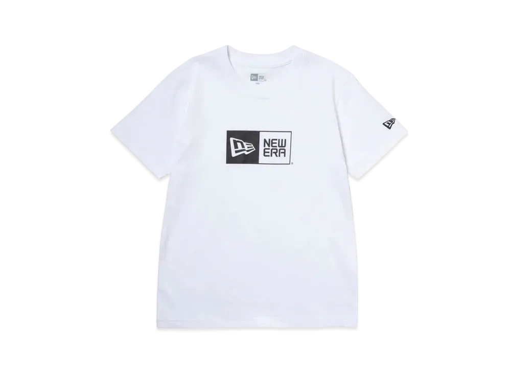 NEW ERA Youth Short Sleeve Cotton T-Shirt Box Logo "White"