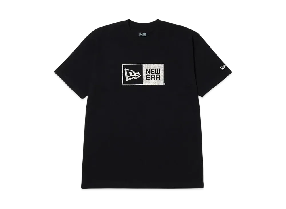 NEW ERA Youth Short Sleeve Cotton T-Shirt Box Logo "Black"