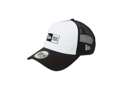 NEW ERA 9Forty A-Frame Tracker Box Logo TPU Logo "White/Black"