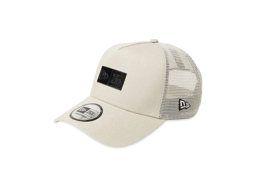 NEW ERA 9Forty A-Frame Tracker Box Logo TPU Logo "Stone"