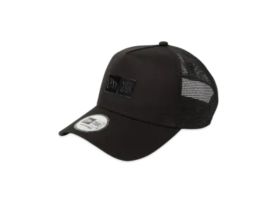 NEW ERA 9Forty A-Frame Tracker Box Logo TPU Logo "Black/Black"