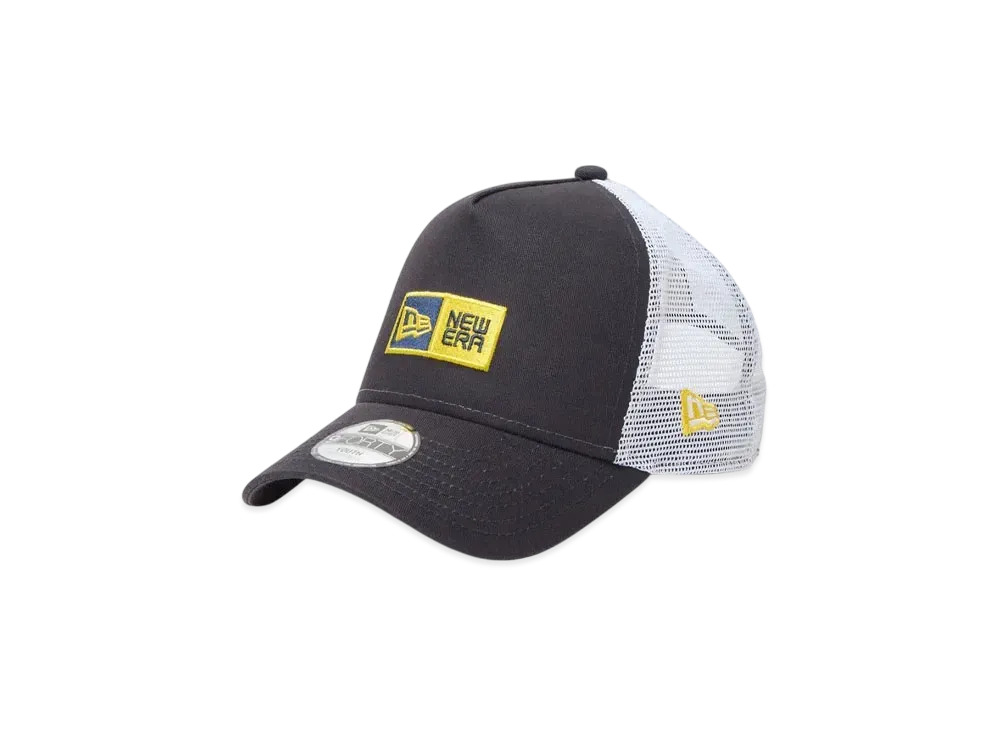 NEW ERA Youth 9Forty A-Frame Tracker Box Logo "Navy/White"