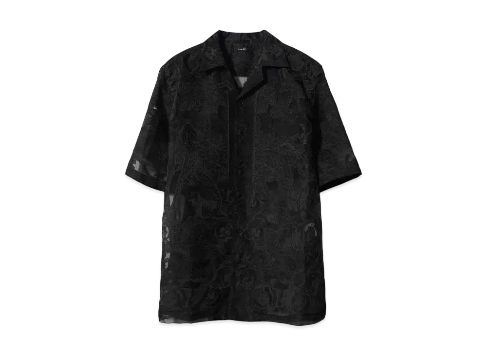 TAAKK OPEN COLLAR SHIRTS "BLACK"