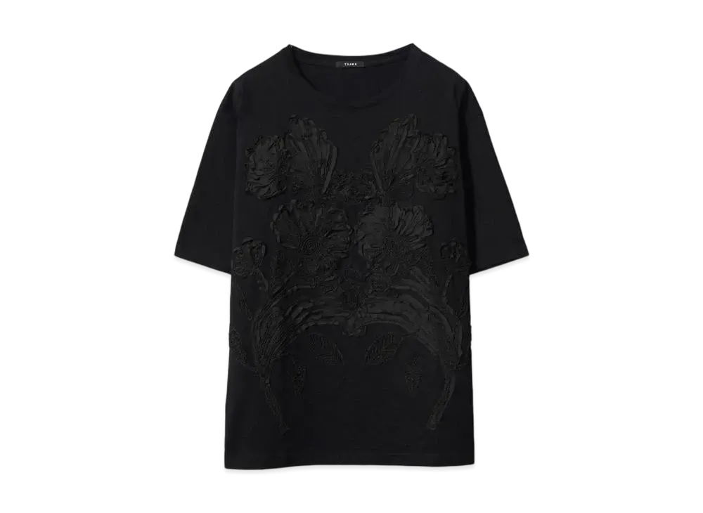 TAAKK EMBROIDERY T-SHIRTS "BLACK"