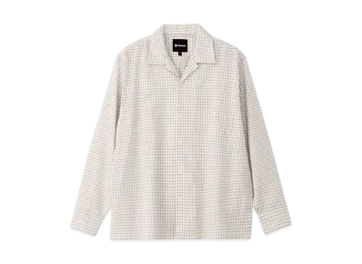 Goldwin Paper Linen Plaid Shirt (Unisex) "Ivory"
