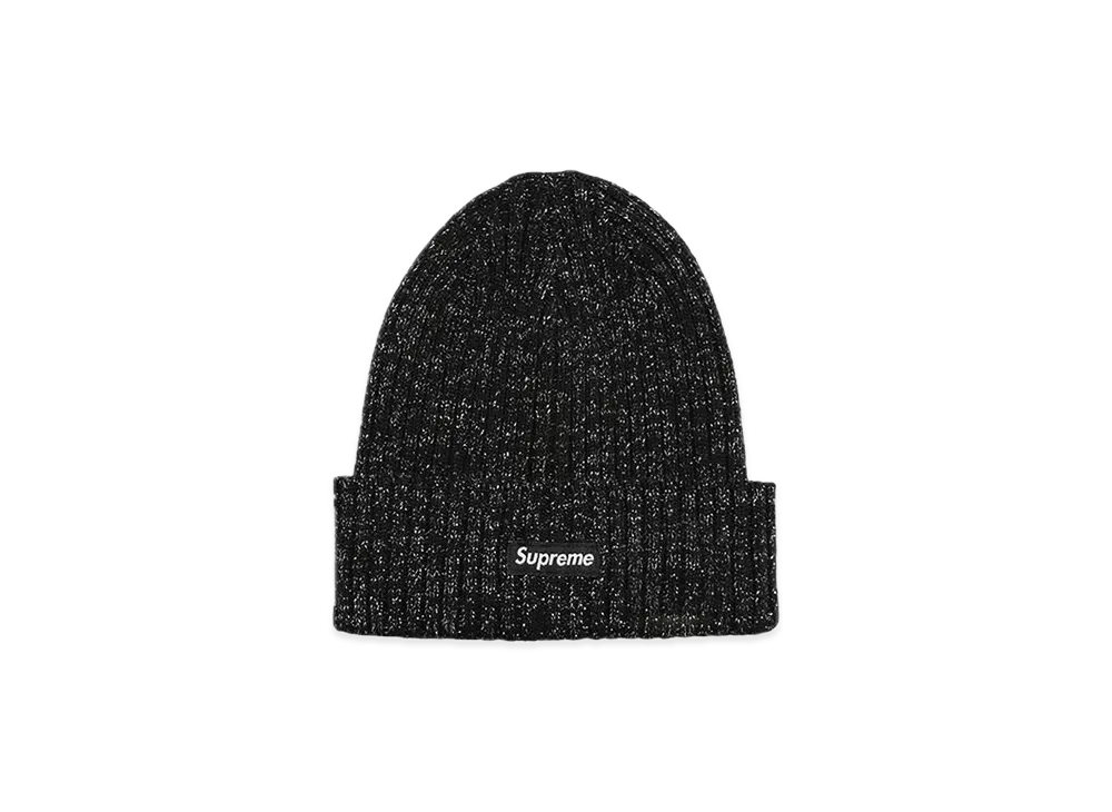 Supreme Overdyed Beanie "Metallic Black" (25SS)