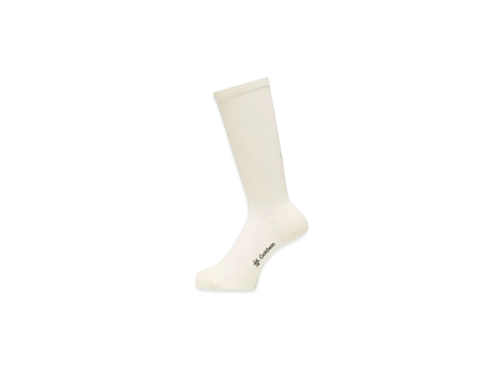 Goldwin Paper Fiber Arch Support Pile Mid Cut Socks (C3 Fit/Unisex) "Off White"