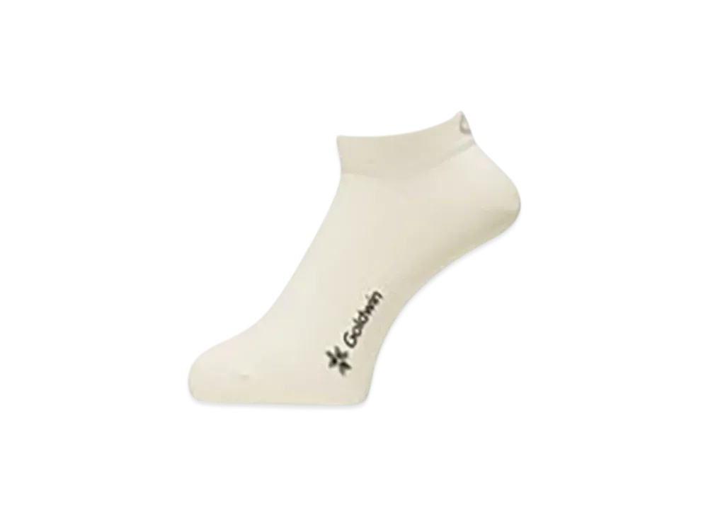 Goldwin Paper Fiber Arch Support Short Socks (C3 Fit/Unisex) "Off White"