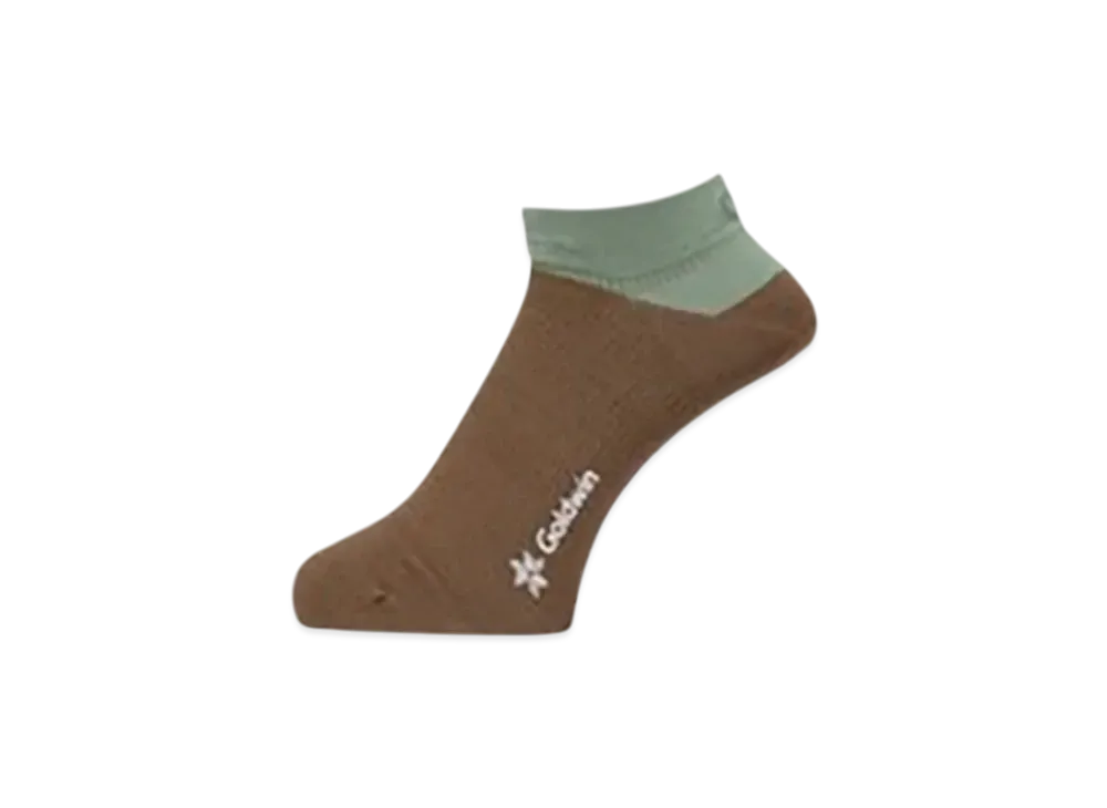 Goldwin Paper Fiber Arch Support Short Socks (C3 Fit/Unisex) "Green Quartzite"