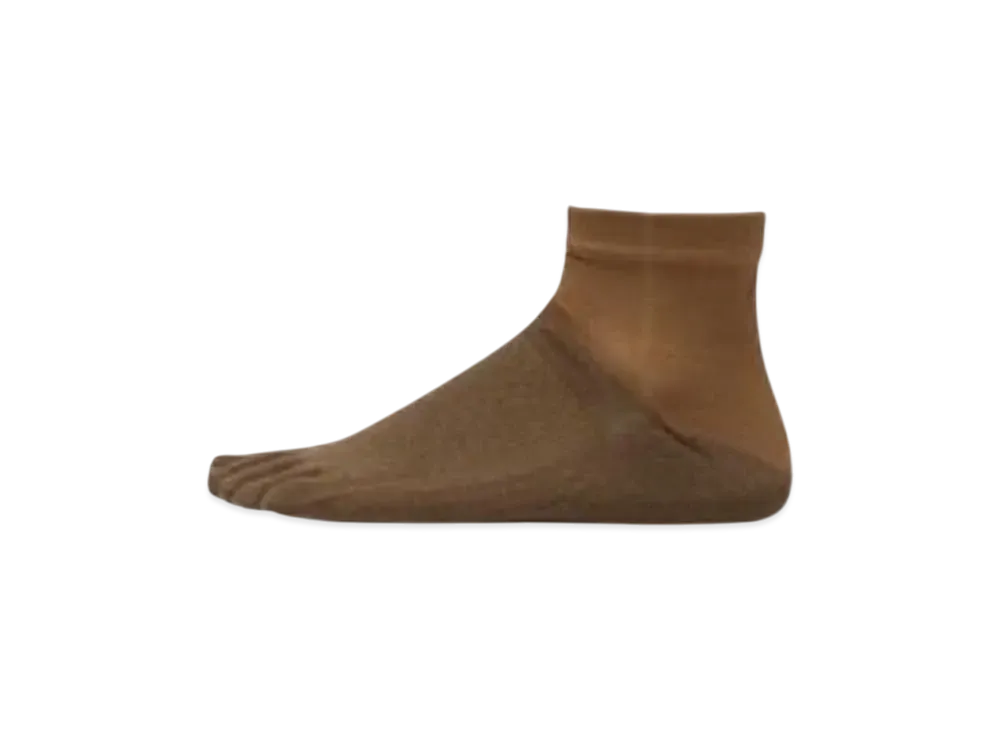 Goldwin Paper Fiber 5-Toe Short Socks (C3 Fit/Unisex) "Brown Gold"