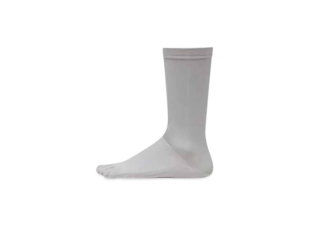 Goldwin Paper Fiber 5-Toe Mid Cut Socks (C3 Fit/Unisex) "Mix Gray"