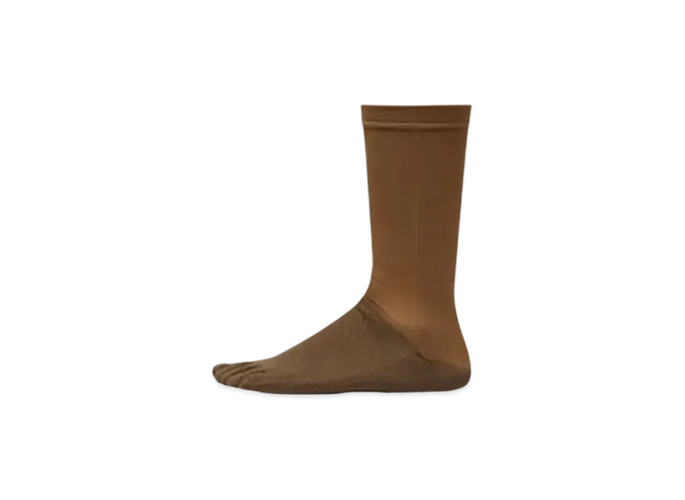 Goldwin Paper Fiber 5-Toe Mid Cut Socks (C3 Fit/Unisex) "Brown Gold"