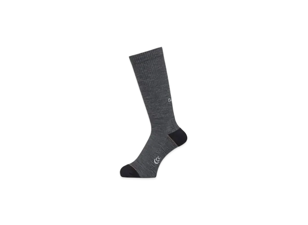 Goldwin Wool Blend Mid Cut Socks (C3 Fit/Unisex) "Mix Charcoal"