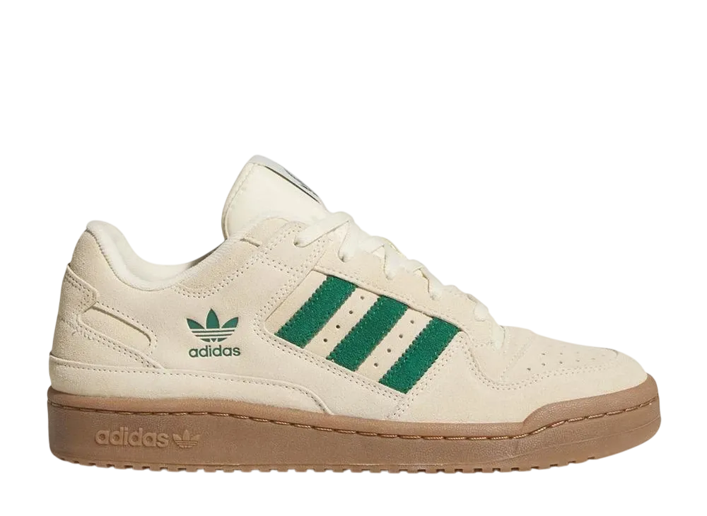 アディダスオリジナルス フォーラム ロー CL "ウォームバニラ/ダークグリーン/アイボリー"