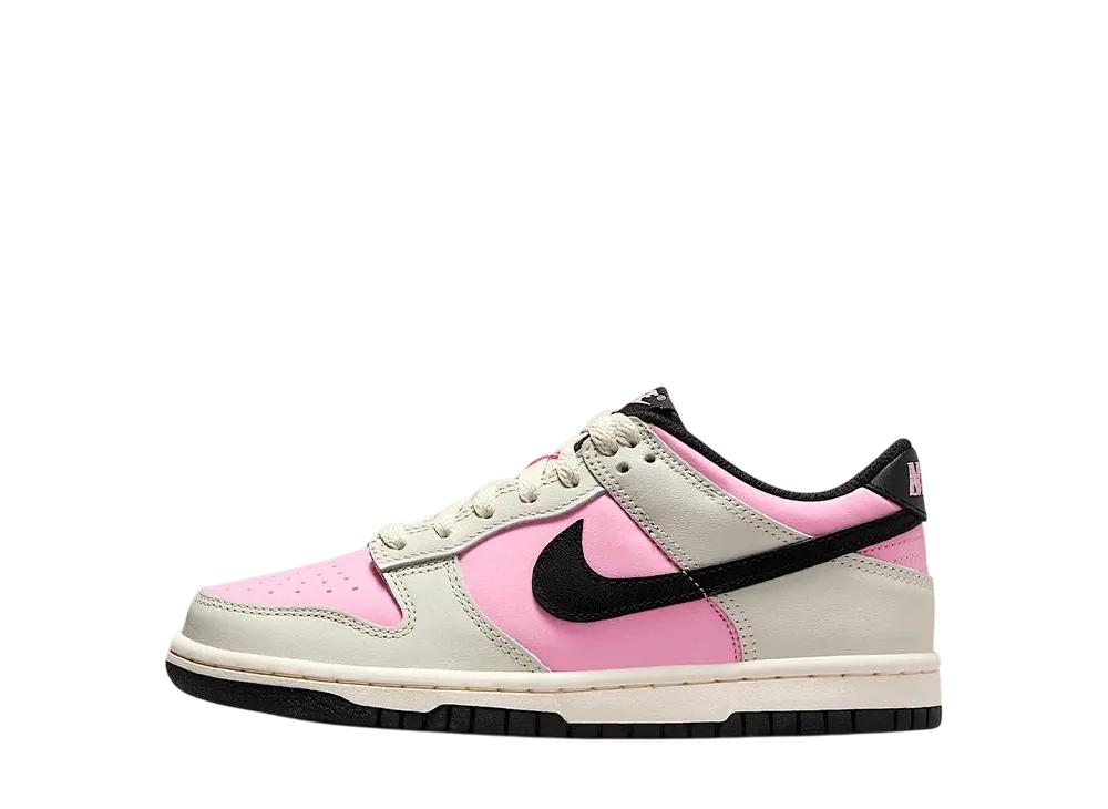 Nike GS Dunk Low "Pink Rise/Light Orewood Brown/Pale Ivory/Black"