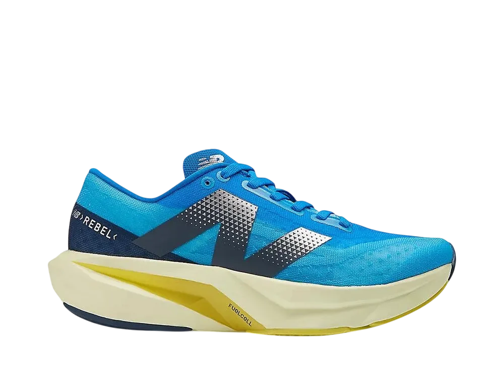 New Balance Women's FuelCell Rebel V4 "Spice Blue/Limelight/Blue Oasis"