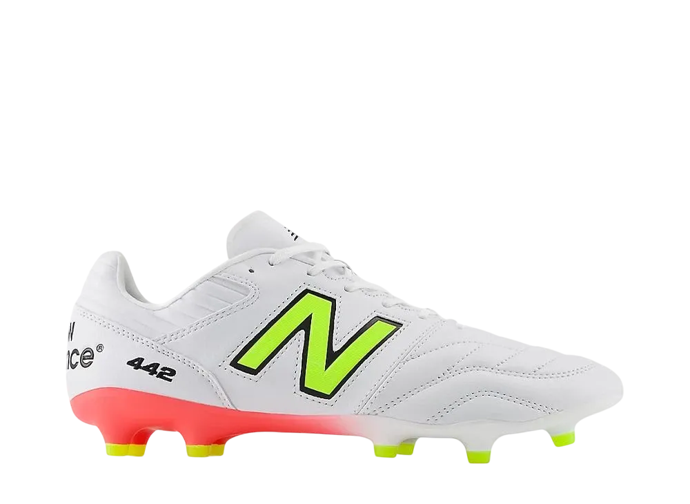 New Balance 442 Pro FG V2 "White/Energy Red/Hi-lite"
