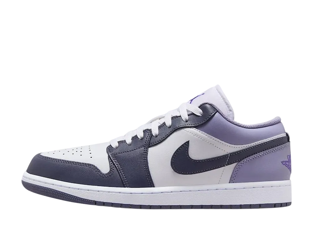 ナイキ エアジョーダン1 ロー "ホワイト/ダークブルーグレー/パープルコメット/インディゴヘイズ"