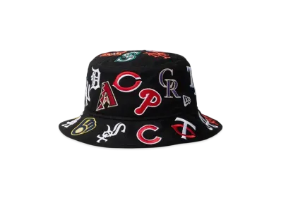 NEW ERA Bucket 01 Team Logo Allover MLB "Black"