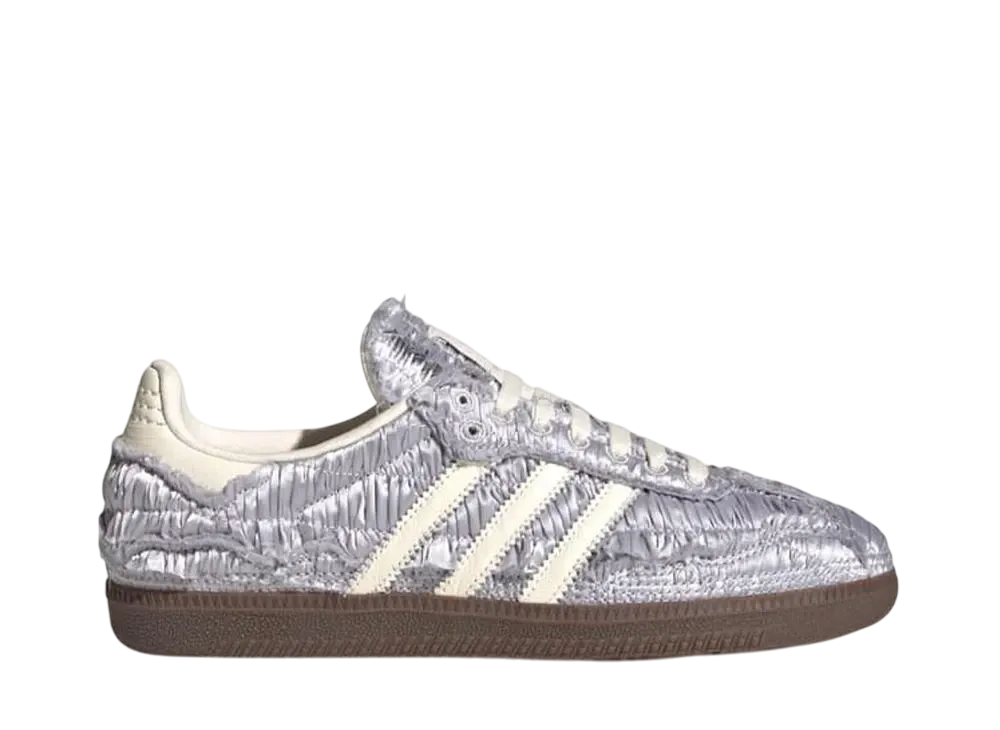 Caroline Hu × adidas Women's Samba "Silver Metallic/Cream White/Gum"