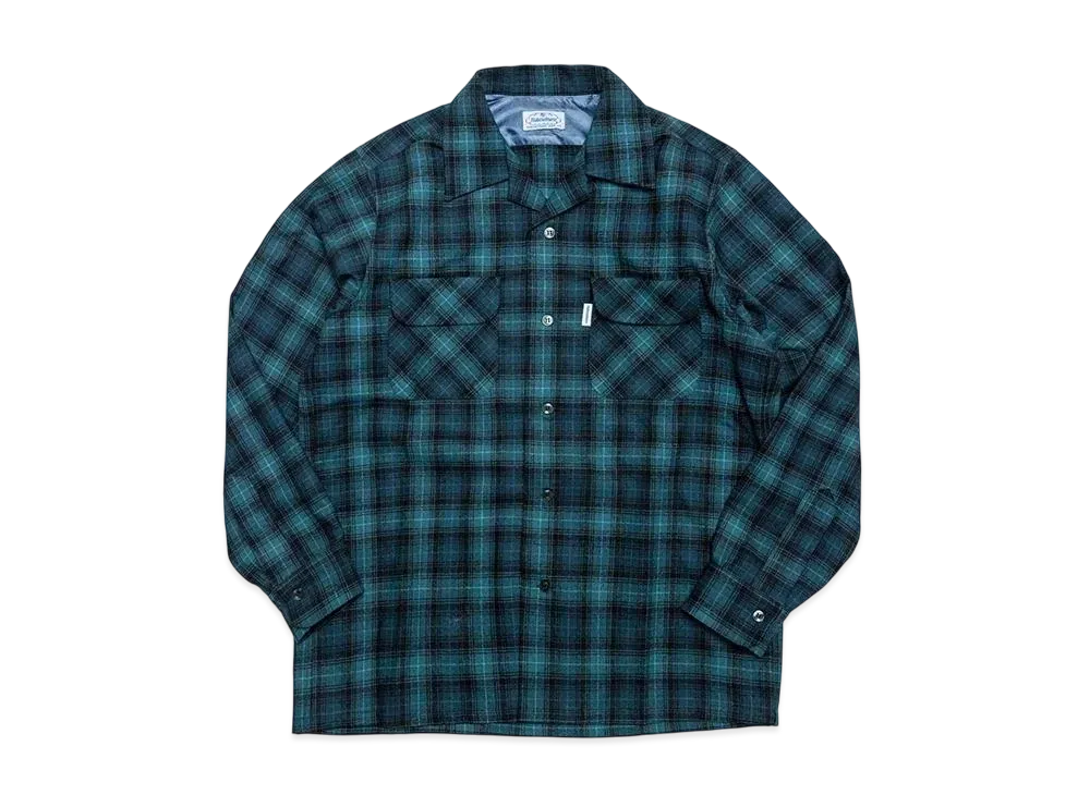 極美品 SC Subculture WOOL CHECK SHIRT シャツ WOOL CHECK SHIRT / BLUE – SC WEB STORE